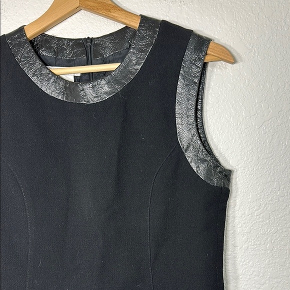 Wool Black Sleeveless Dress Size 8 - Picture 2 of 6